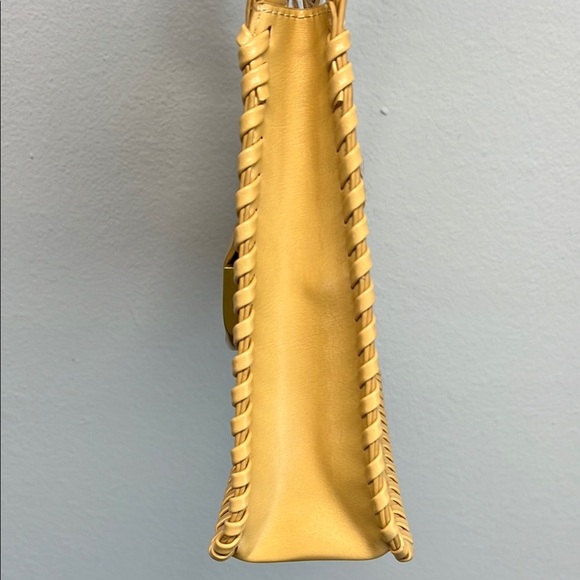 Antik Kraft Mustard Yellow Shoulder Bag with Whipstitch Detail!! 🌞 - Picture 5 of 9